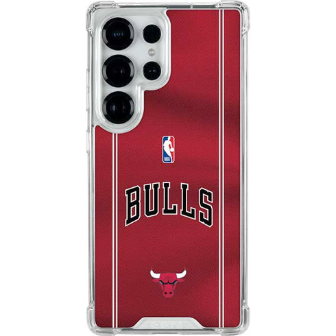 NBA Chicago Bulls Jersey Galaxy S25 Ultra Clear Case